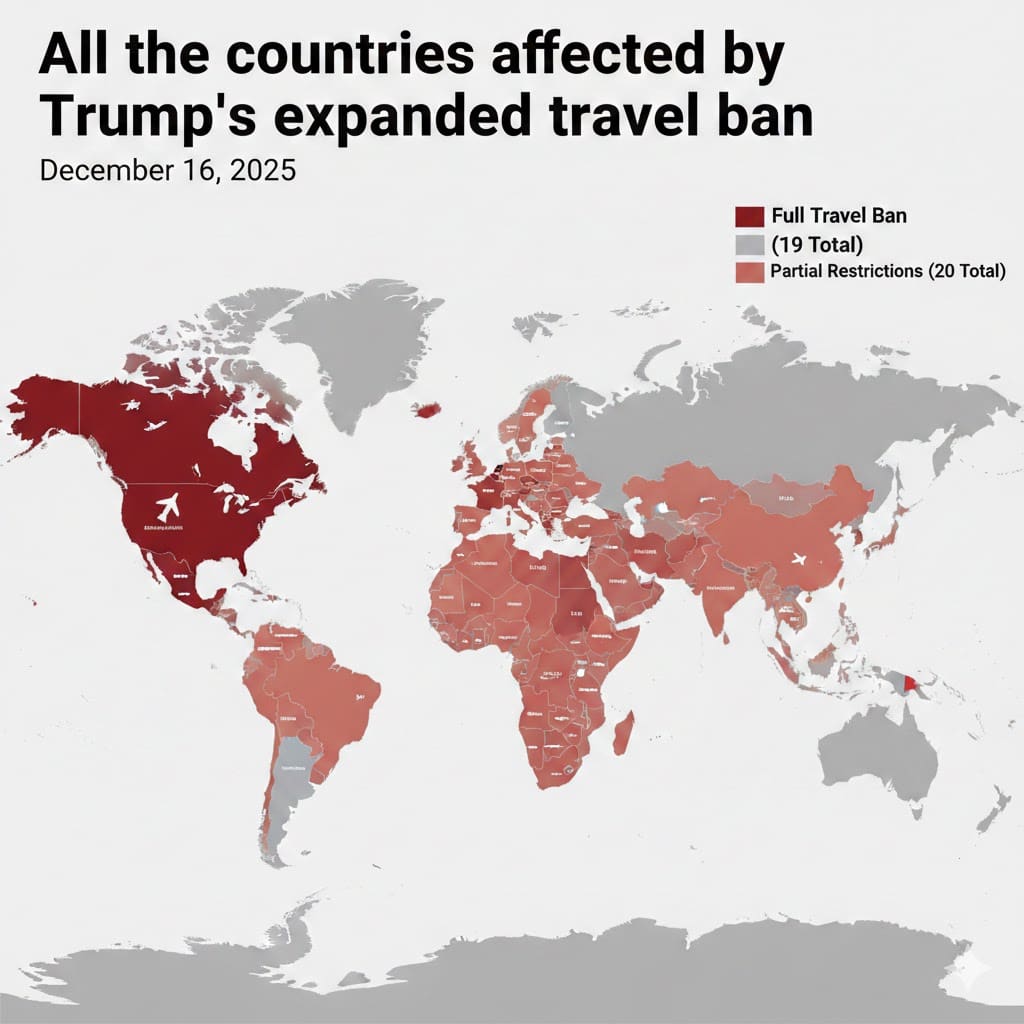 Countries Affected by Trump’s Expanded Travel Ban: Exclusive List