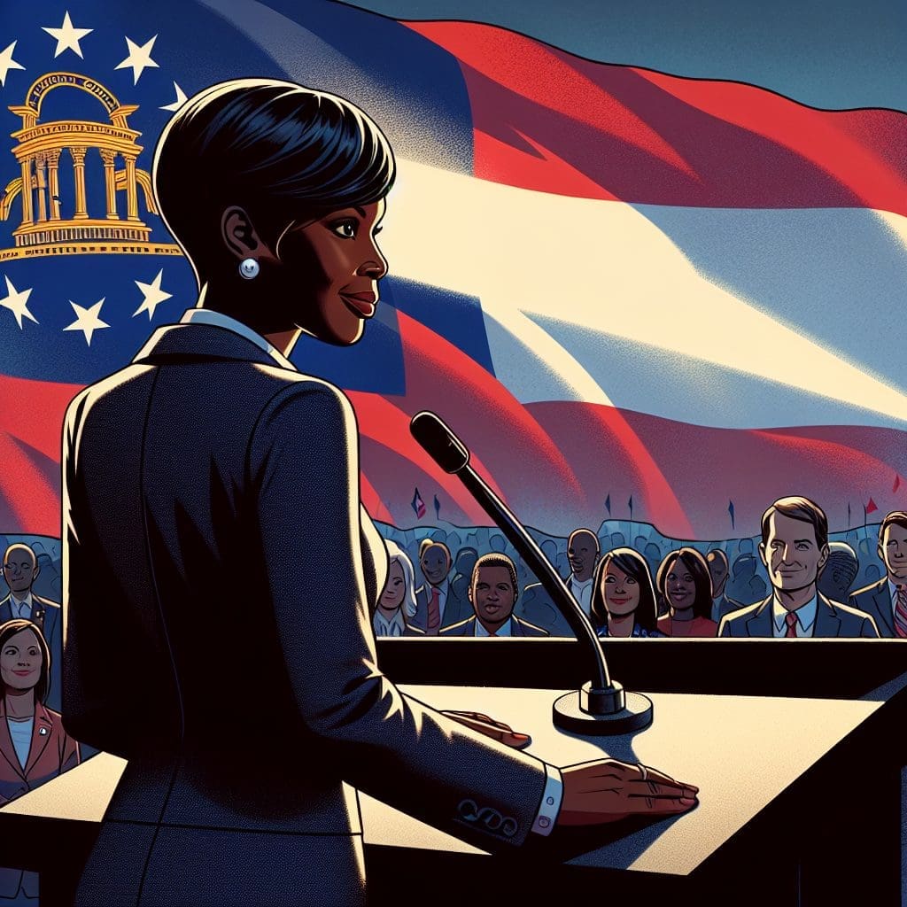 Tiffany Henyard seeks election to a Georgia position as a Republican candidate.