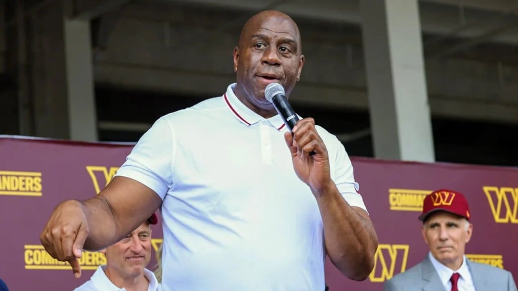 Magic Johnson makes rare critical post after Commanders’ head-scratching tie against Giants